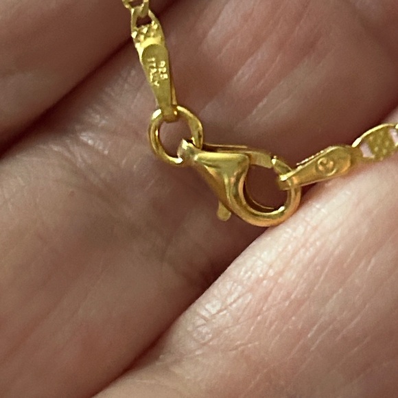 Elegant Tri-color mariner Chain Necklace 20 inch - Picture 2 of 3